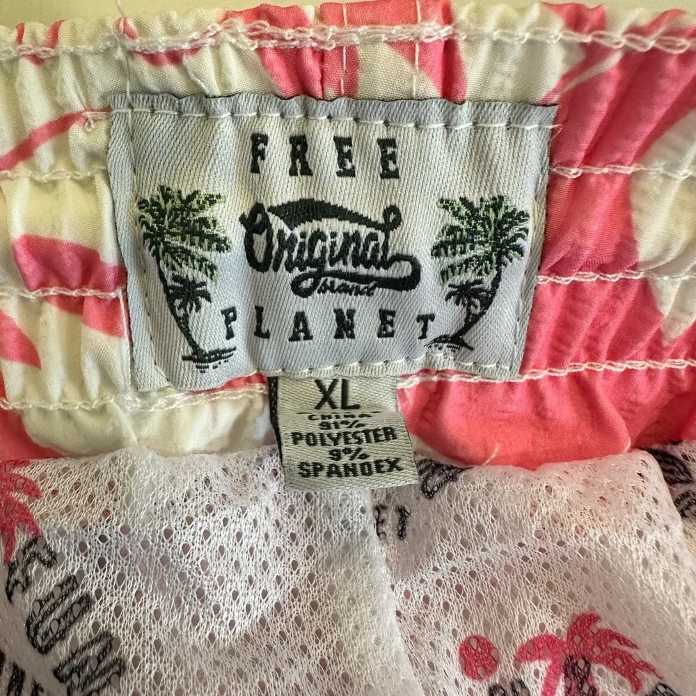 NEW Free Planet Swim Trunks-Color: Rose Pink-Size XL